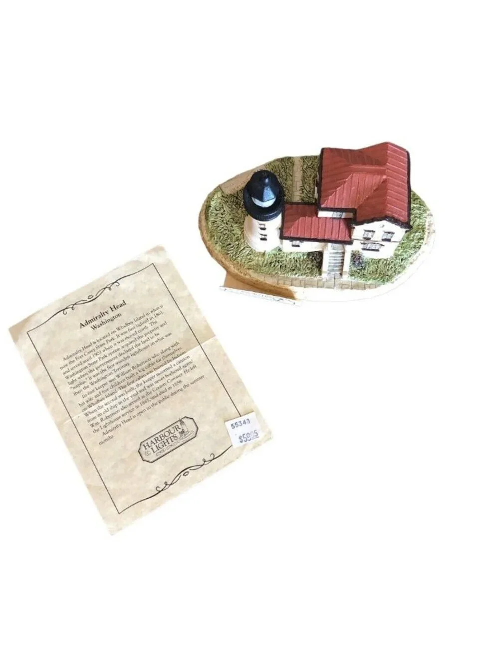 Harbour Lights Admiralty Head Washington HL 101 973/5500 1991 Made in Canada COA